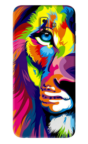 Lion Half Face Samsung Galaxy J6 Plus Back Skin Wrap