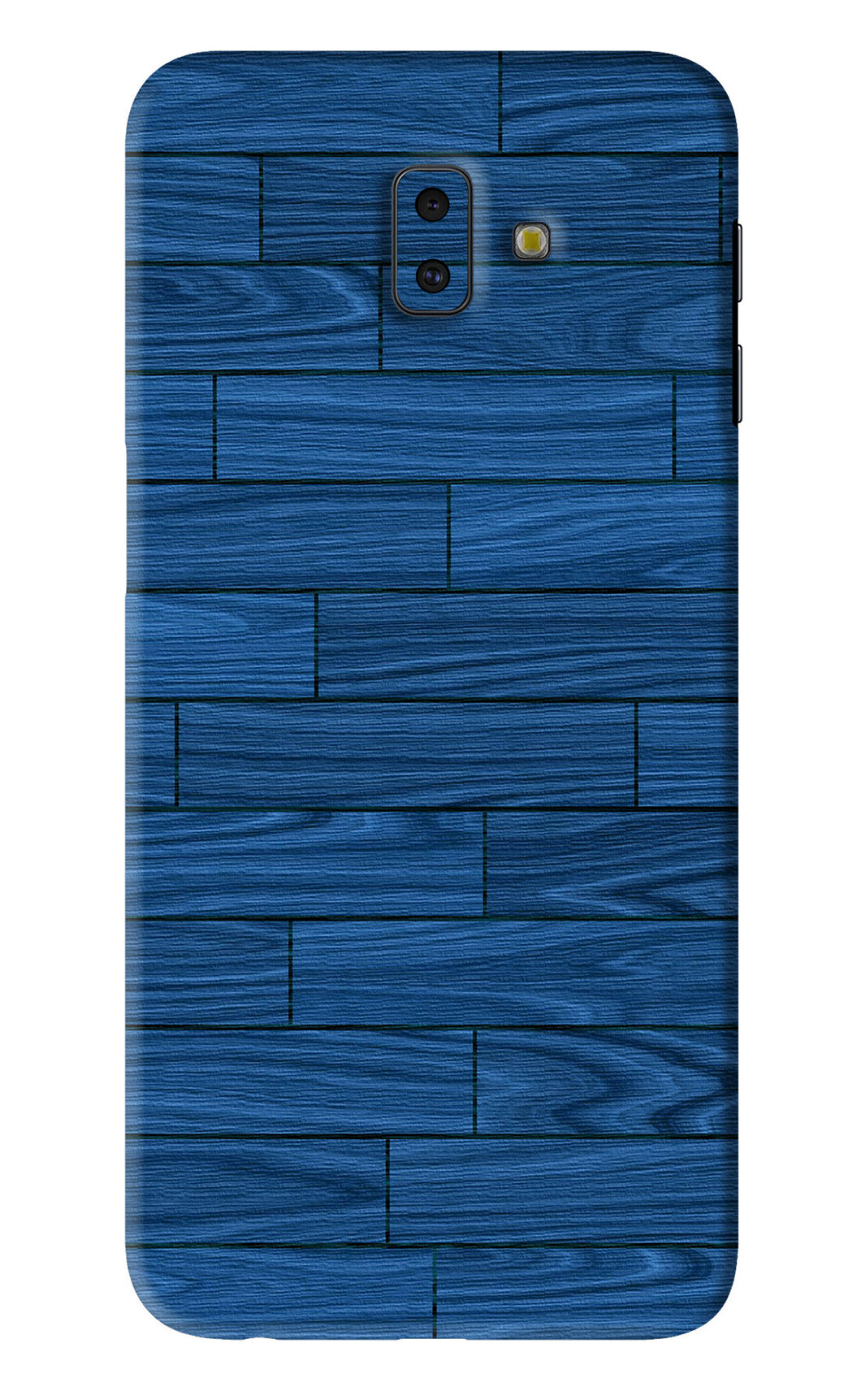 Blue Wooden Texture Samsung Galaxy J6 Plus Back Skin Wrap