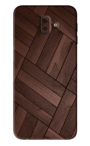 Wooden Texture Design Samsung Galaxy J6 Plus Back Skin Wrap