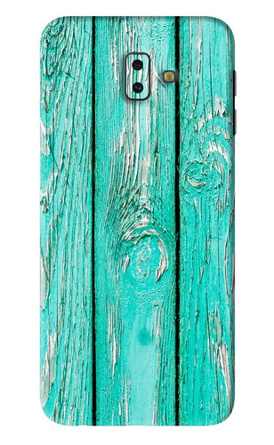 Blue Wood Samsung Galaxy J6 Plus Back Skin Wrap