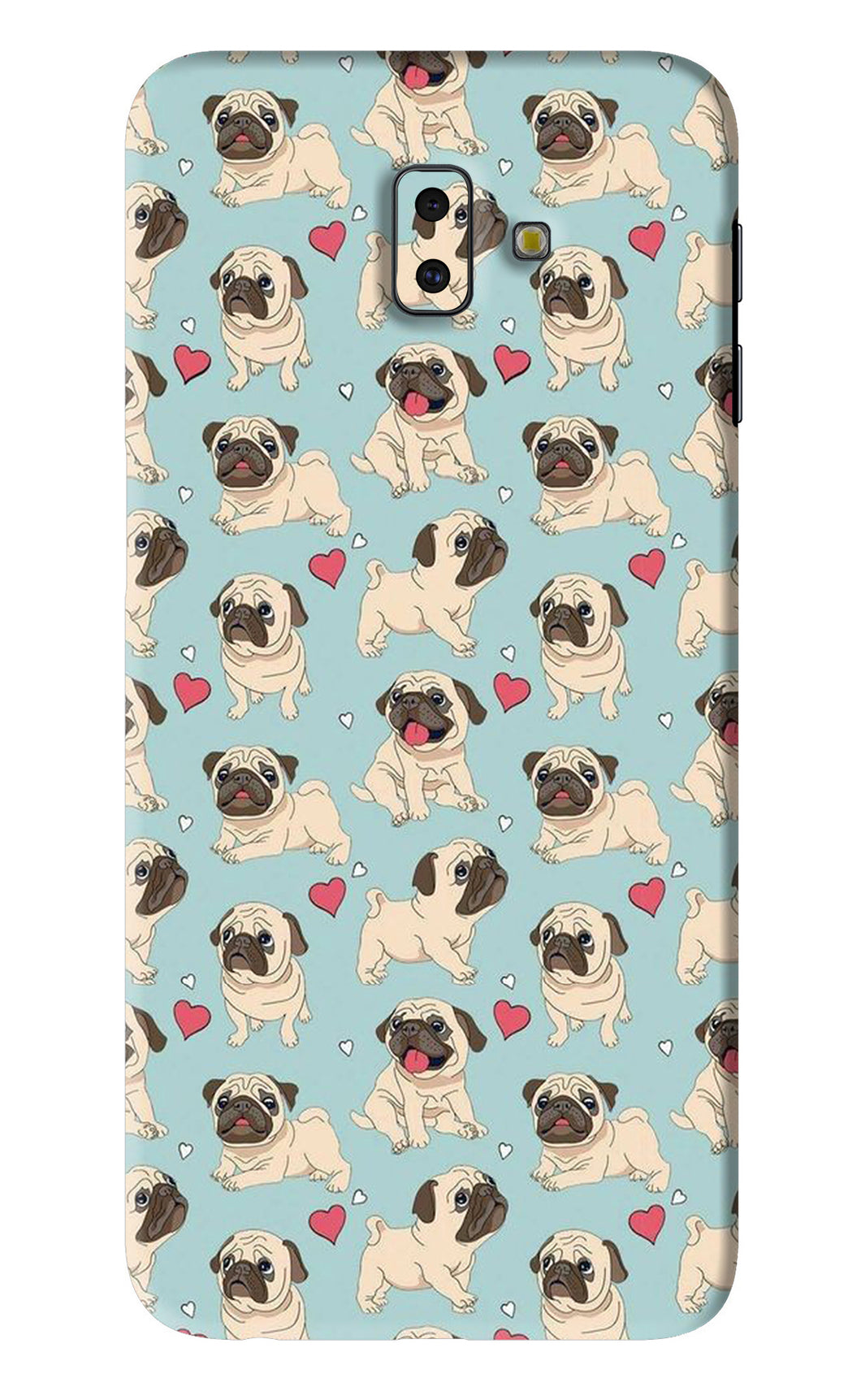 Pug Dog Samsung Galaxy J6 Plus Back Skin Wrap