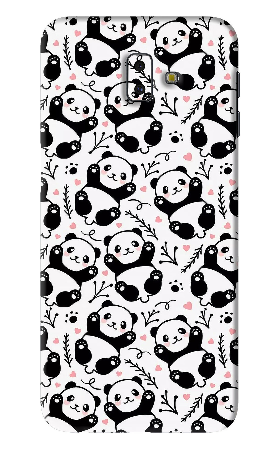 Cute Panda Samsung Galaxy J6 Plus Back Skin Wrap