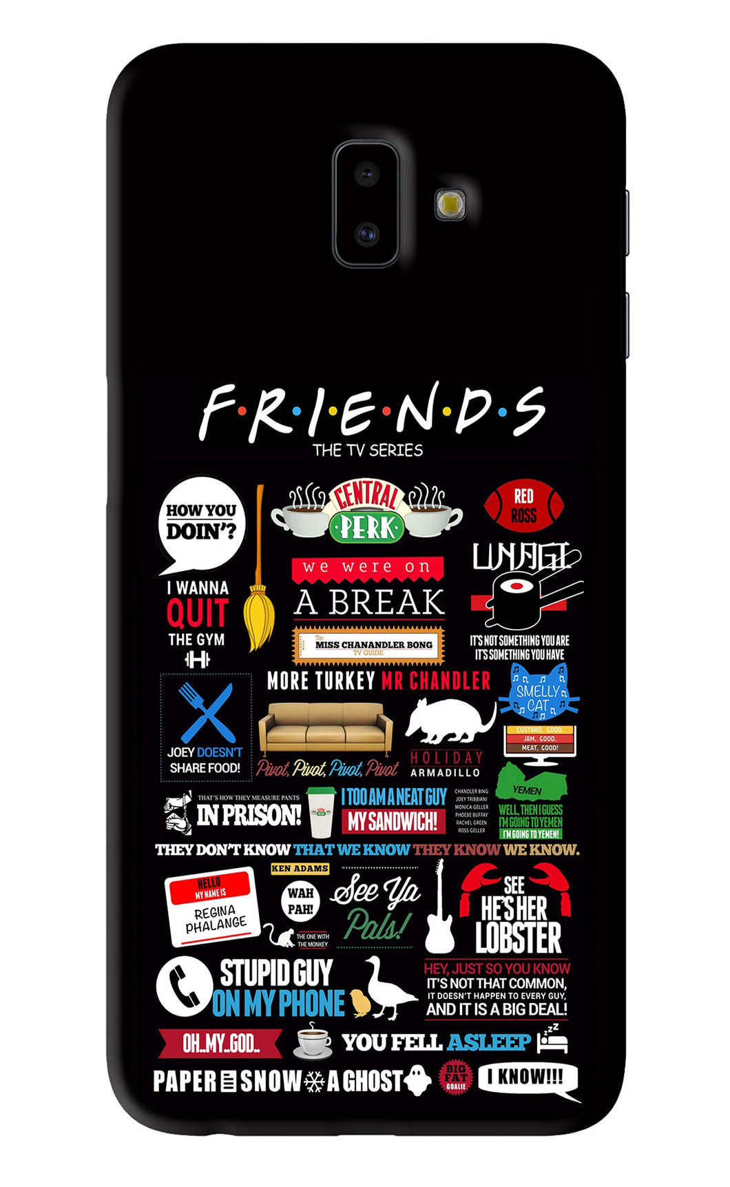 FRIENDS Samsung Galaxy J6 Plus Back Skin Wrap