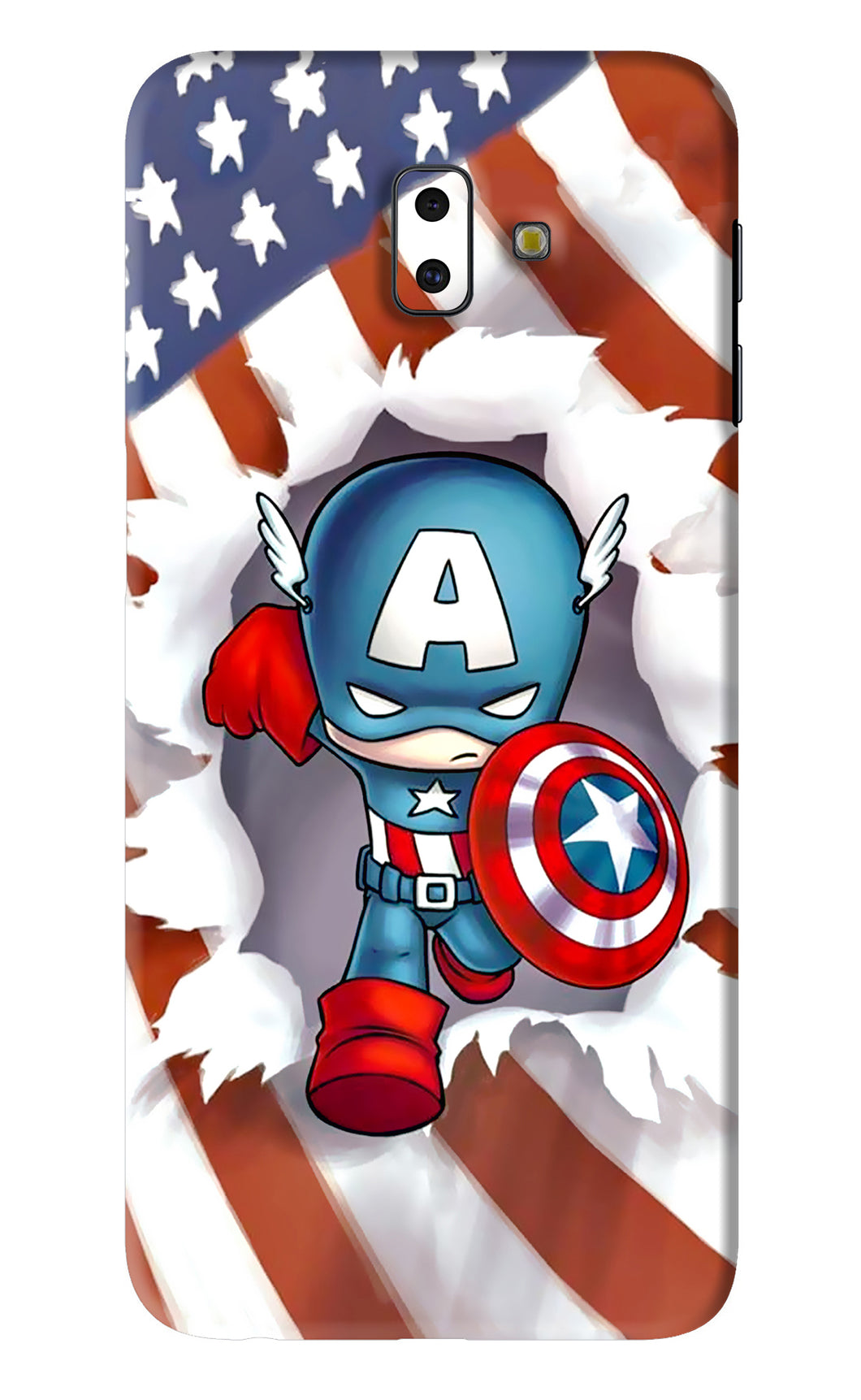 Captain America Samsung Galaxy J6 Plus Back Skin Wrap