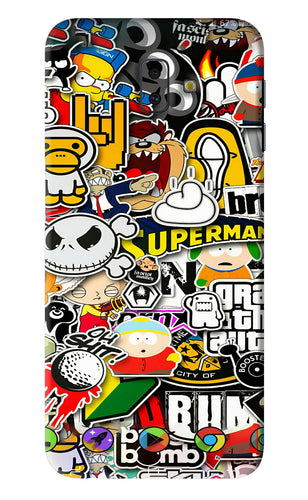 Sticker Bomb Samsung Galaxy J6 Plus Back Skin Wrap