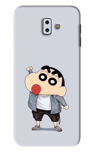 Shinchan Samsung Galaxy J6 Plus Back Skin Wrap