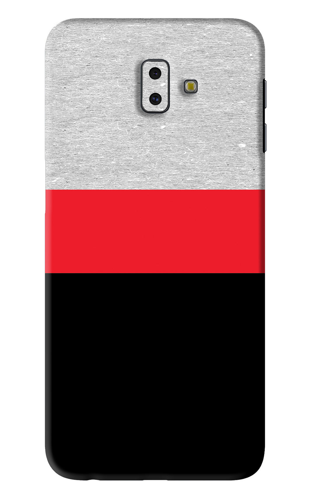 Tri Color Pattern Samsung Galaxy J6 Plus Back Skin Wrap