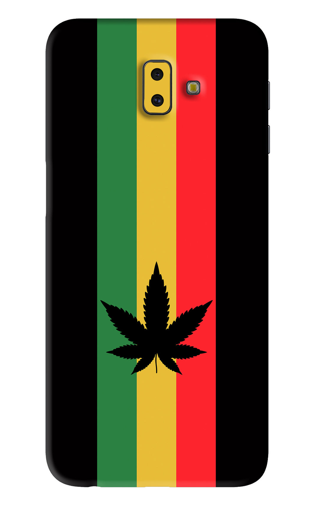 Weed Flag Samsung Galaxy J6 Plus Back Skin Wrap