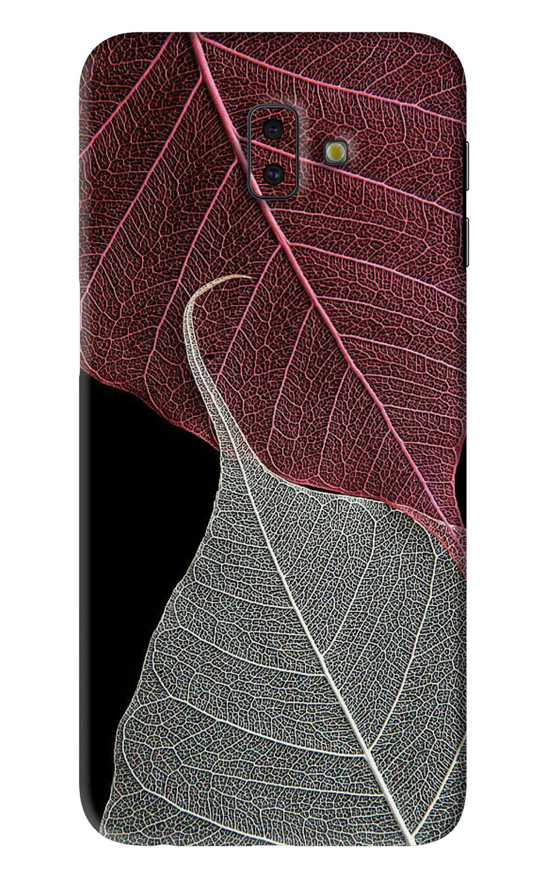 Leaf Pattern Samsung Galaxy J6 Plus Back Skin Wrap