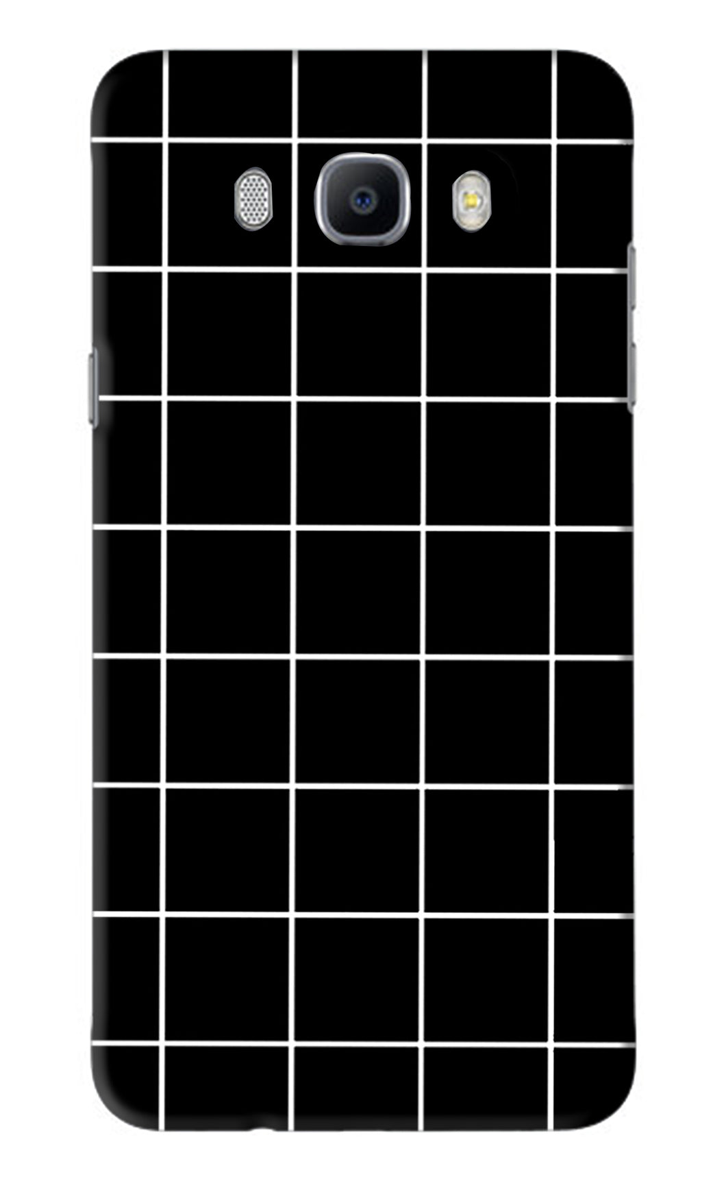 White Grid Samsung Galaxy J7 2016 Back Skin Wrap