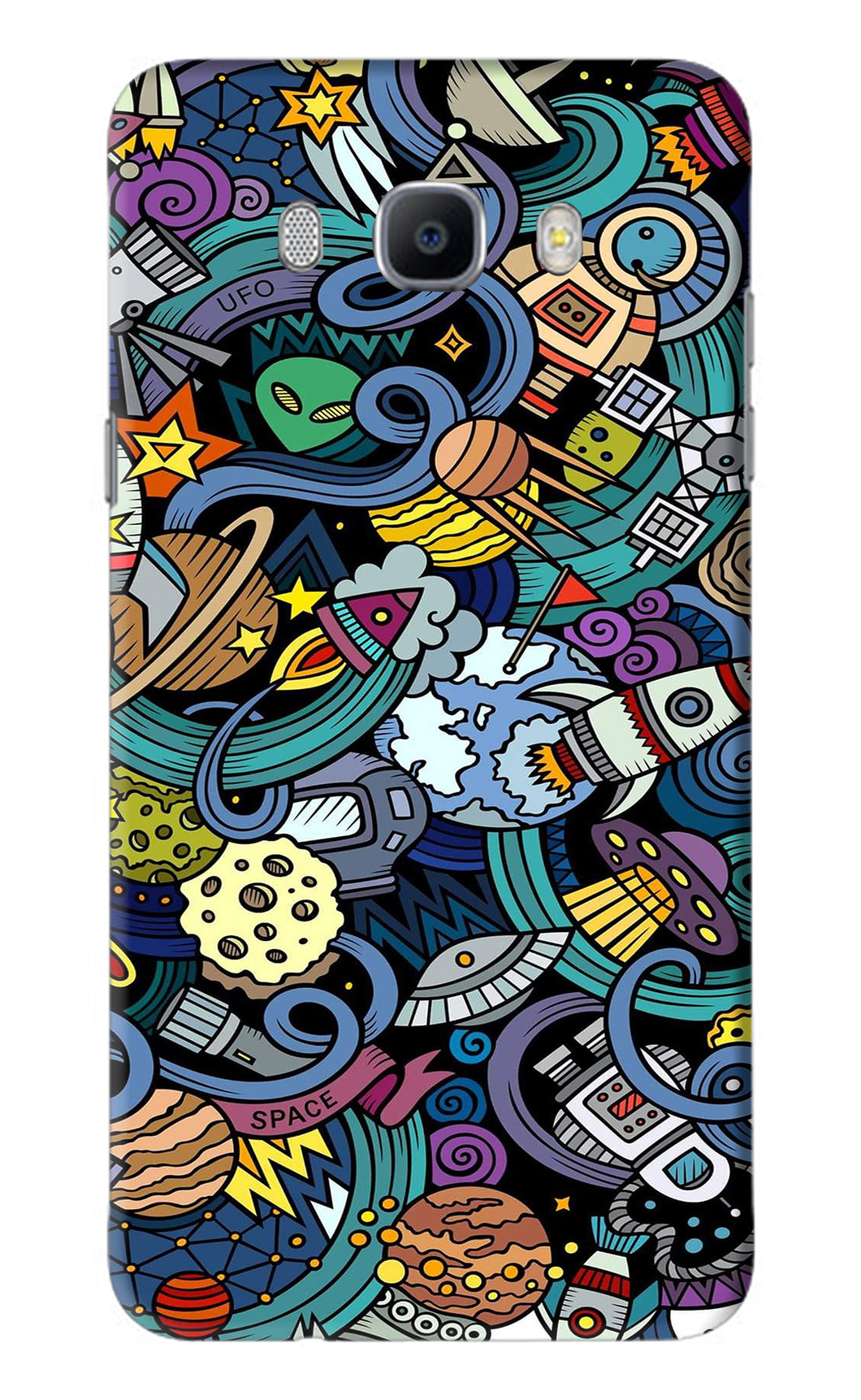 Space Abstract Samsung Galaxy J7 2016 Back Skin Wrap