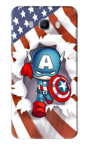 Captain America Samsung Galaxy J7 2016 Back Skin Wrap