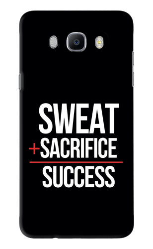 Sweat Sacrifice Success Samsung Galaxy J7 2016 Back Skin Wrap