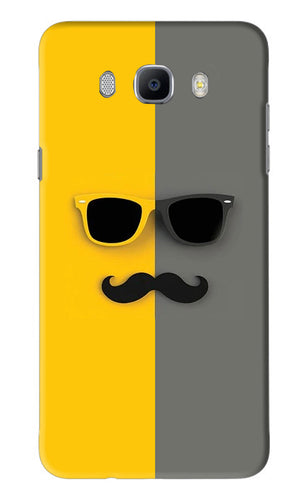 Sunglasses with Mustache Samsung Galaxy J7 2016 Back Skin Wrap