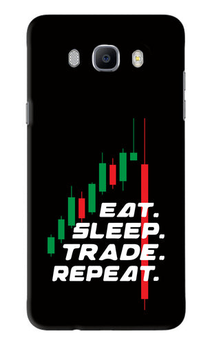 Eat Sleep Trade Repeat Samsung Galaxy J7 2016 Back Skin Wrap