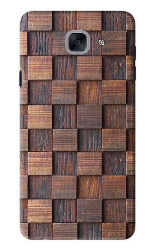 Wooden Cube Design Samsung Galaxy J7 Max Back Skin Wrap