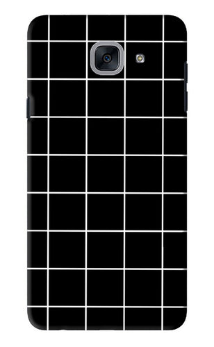 White Grid Samsung Galaxy J7 Max Back Skin Wrap