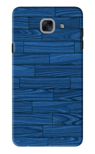 Blue Wooden Texture Samsung Galaxy J7 Max Back Skin Wrap