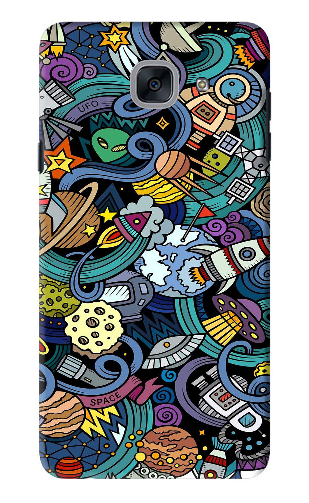 Space Abstract Samsung Galaxy J7 Max Back Skin Wrap