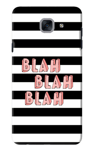 Blah Blah Blah Samsung Galaxy J7 Max Back Skin Wrap