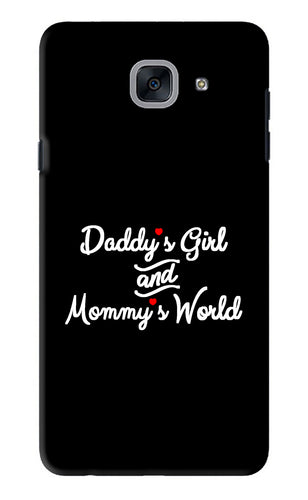 Daddy's Girl and Mommy's World Samsung Galaxy J7 Max Back Skin Wrap