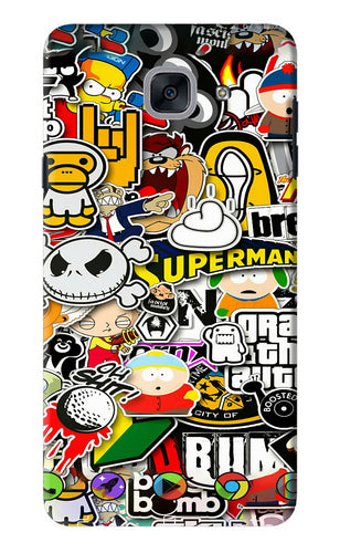 Sticker Bomb Samsung Galaxy J7 Max Back Skin Wrap
