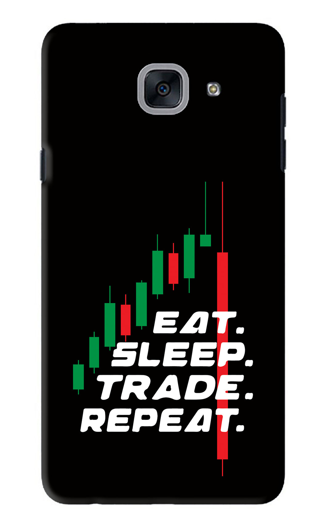 Eat Sleep Trade Repeat Samsung Galaxy J7 Max Back Skin Wrap