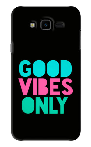 Quote Good Vibes Only Samsung Galaxy J7 Next Back Skin Wrap