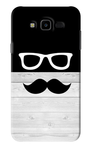 Mustache Samsung Galaxy J7 Next Back Skin Wrap