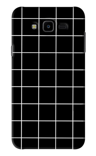 White Grid Samsung Galaxy J7 Next Back Skin Wrap