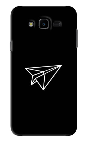 Paper Plane White Samsung Galaxy J7 Next Back Skin Wrap