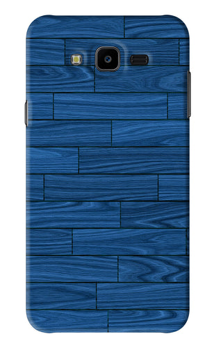 Blue Wooden Texture Samsung Galaxy J7 Next Back Skin Wrap