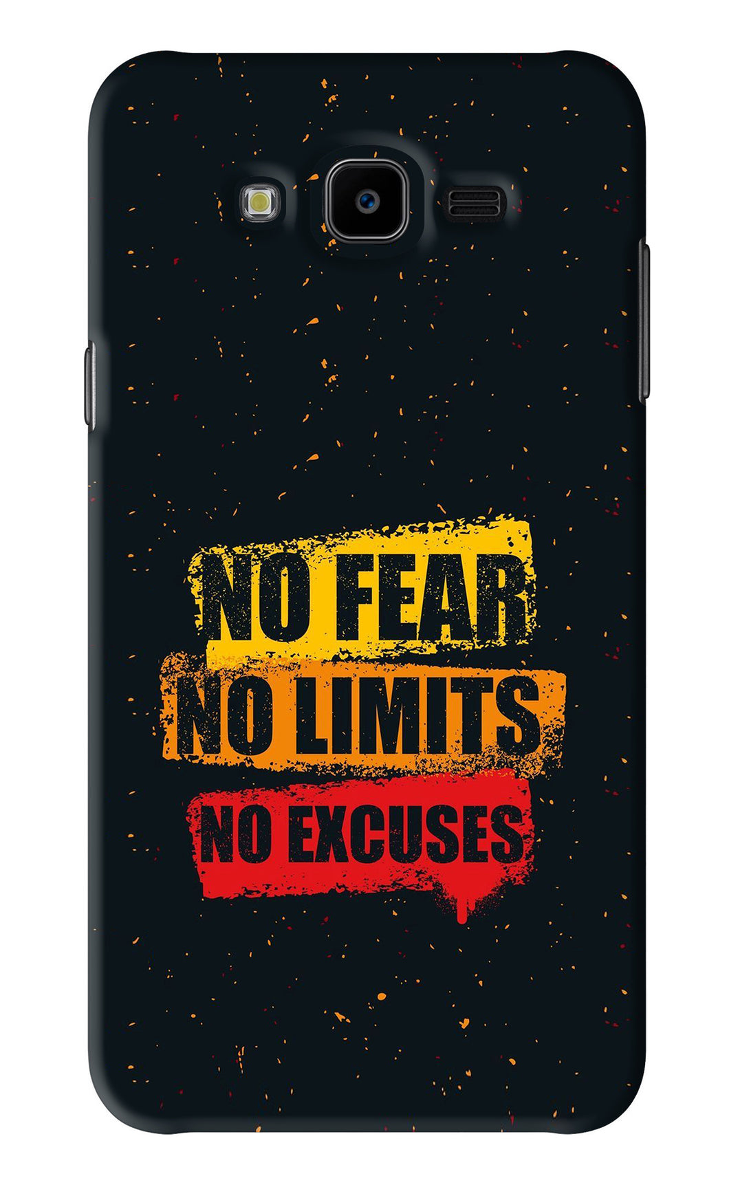 No Fear No Limits No Excuses Samsung Galaxy J7 Next Back Skin Wrap