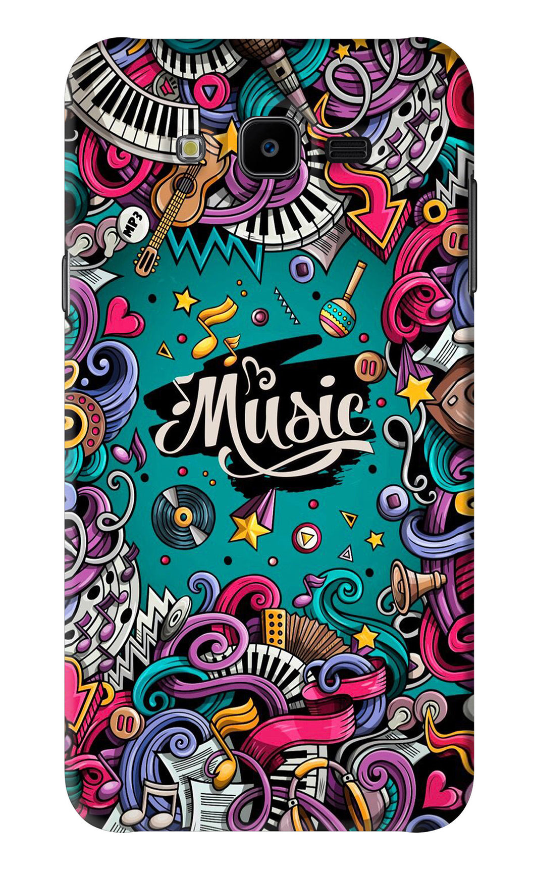 Music Graffiti Samsung Galaxy J7 Next Back Skin Wrap