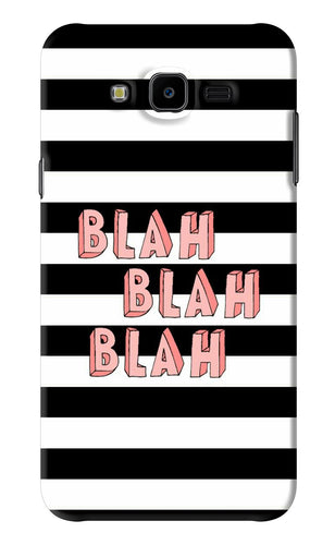 Blah Blah Blah Samsung Galaxy J7 Next Back Skin Wrap