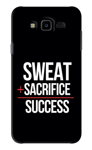 Sweat Sacrifice Success Samsung Galaxy J7 Next Back Skin Wrap