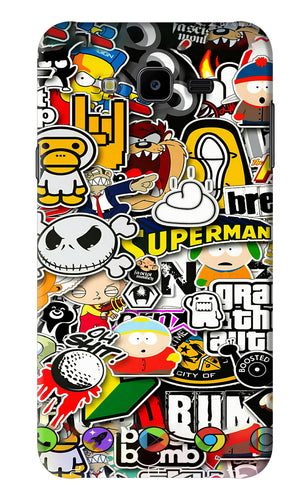 Sticker Bomb Samsung Galaxy J7 Next Back Skin Wrap
