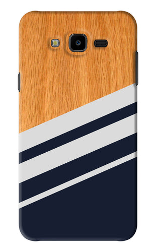 Black And White Wooden Samsung Galaxy J7 Next Back Skin Wrap