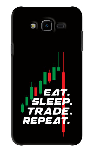 Eat Sleep Trade Repeat Samsung Galaxy J7 Next Back Skin Wrap