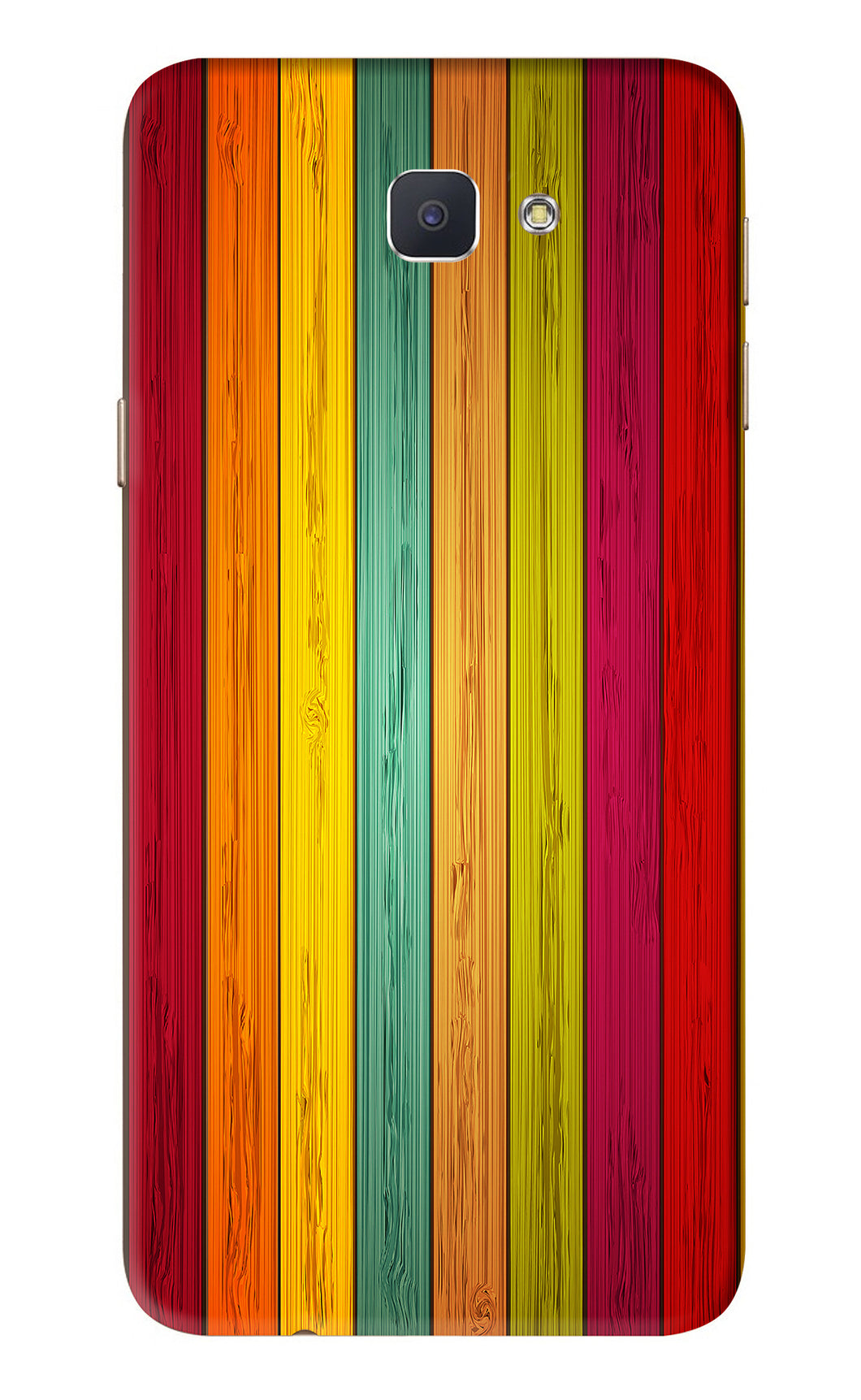 Multicolor Wooden Samsung Galaxy J7 Prime Back Skin Wrap