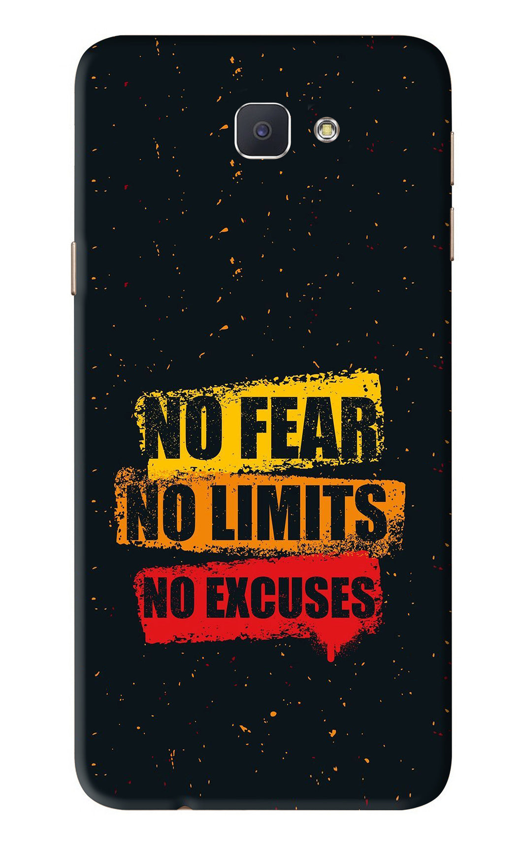 No Fear No Limits No Excuses Samsung Galaxy J7 Prime Back Skin Wrap