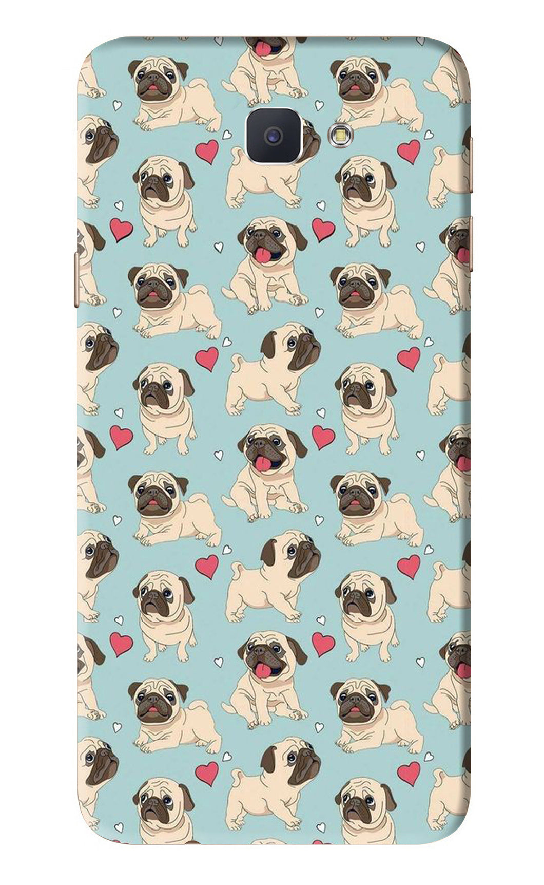 Pug Dog Samsung Galaxy J7 Prime Back Skin Wrap