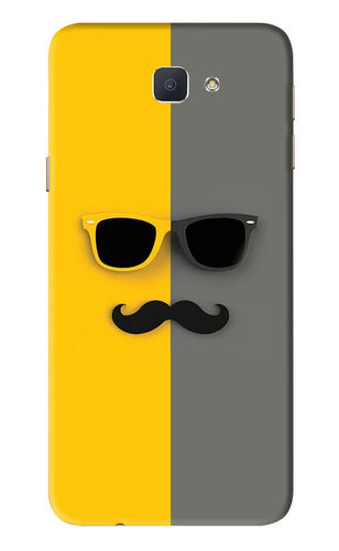 Sunglasses with Mustache Samsung Galaxy J7 Prime Back Skin Wrap