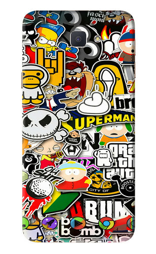 Sticker Bomb Samsung Galaxy J7 Prime Back Skin Wrap