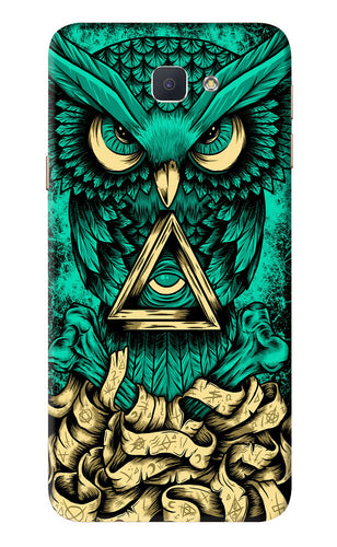 Green Owl Samsung Galaxy J7 Prime Back Skin Wrap