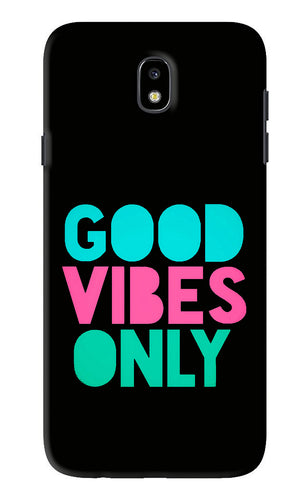 Quote Good Vibes Only Samsung Galaxy J7 Pro Back Skin Wrap