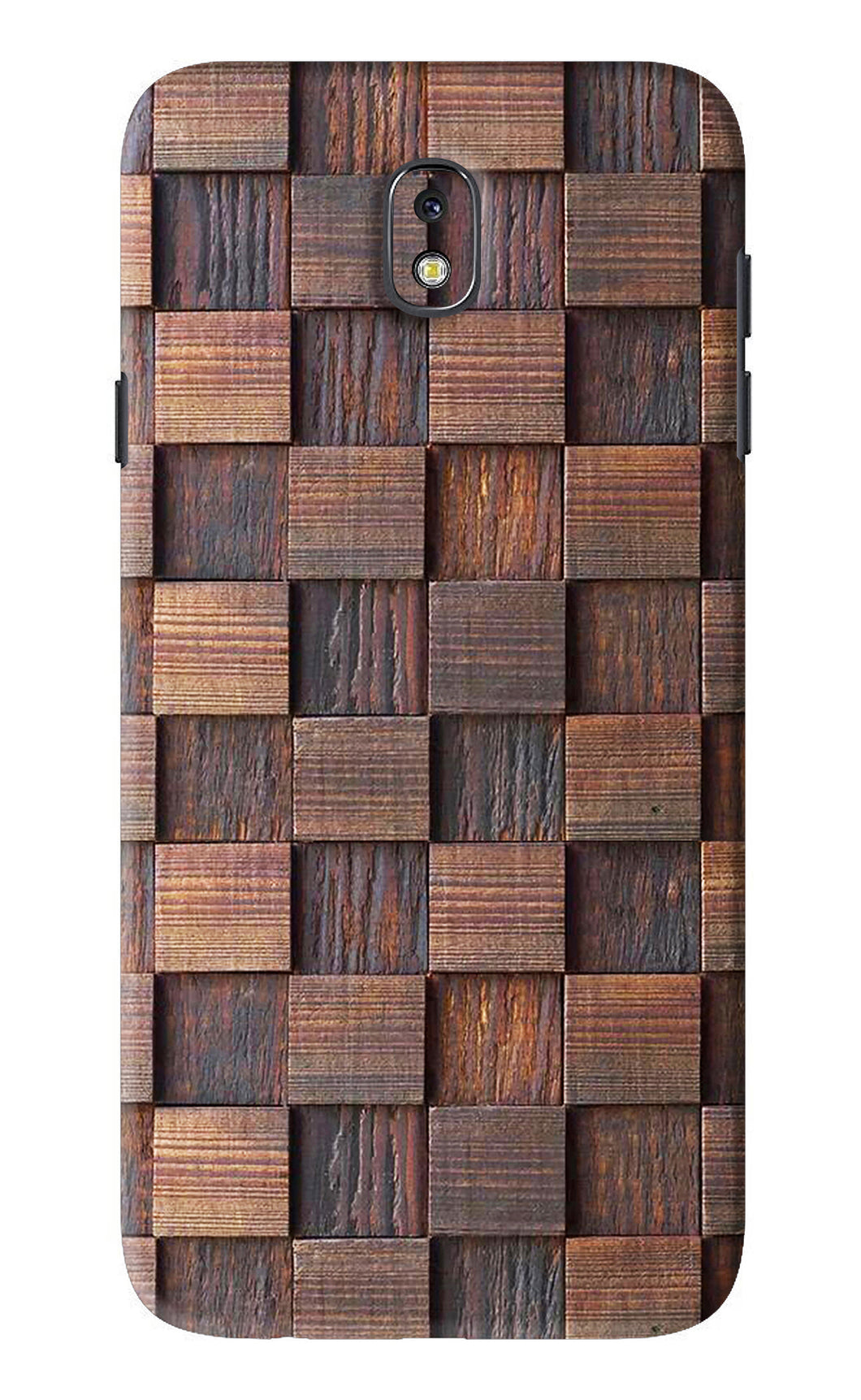 Wooden Cube Design Samsung Galaxy J7 Pro Back Skin Wrap