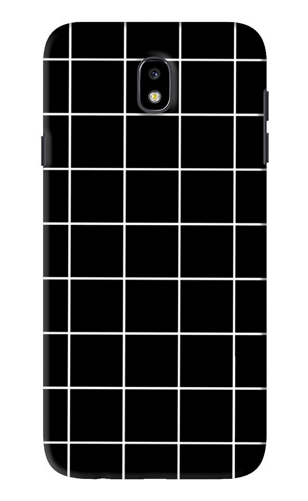 White Grid Samsung Galaxy J7 Pro Back Skin Wrap