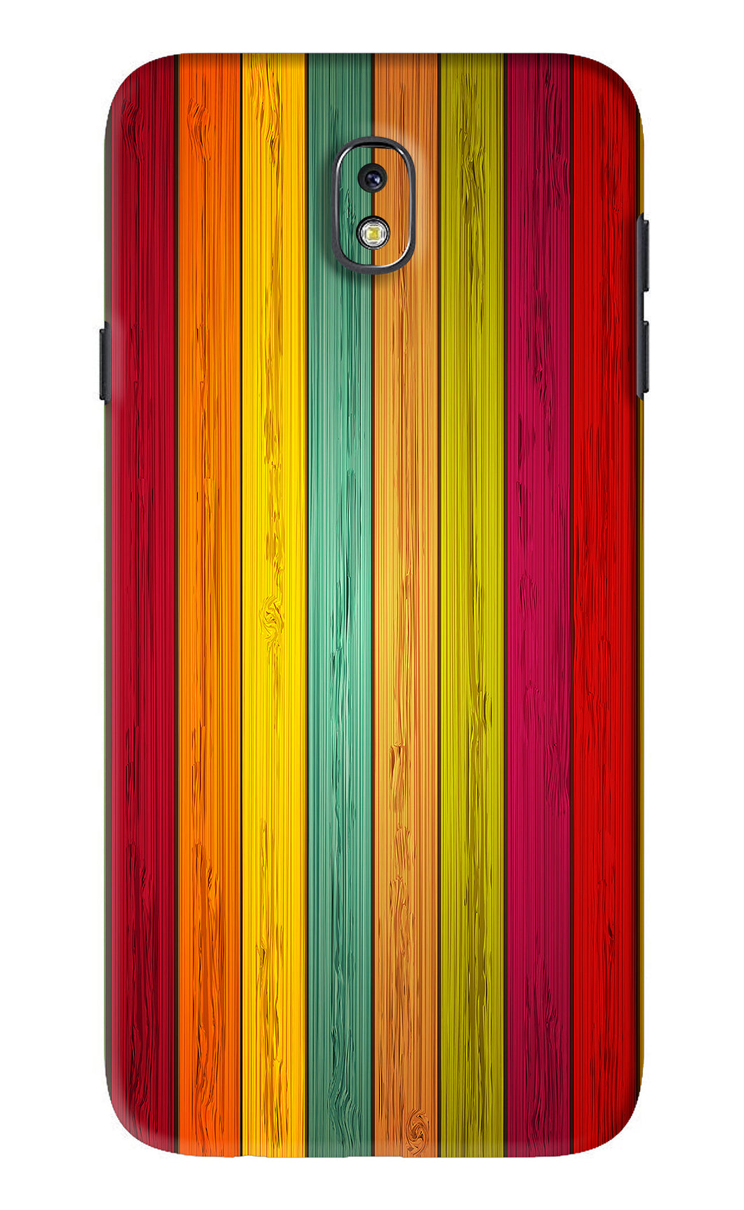 Multicolor Wooden Samsung Galaxy J7 Pro Back Skin Wrap