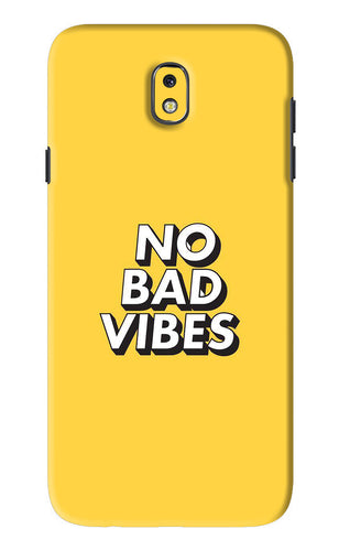 No Bad Vibes Samsung Galaxy J7 Pro Back Skin Wrap